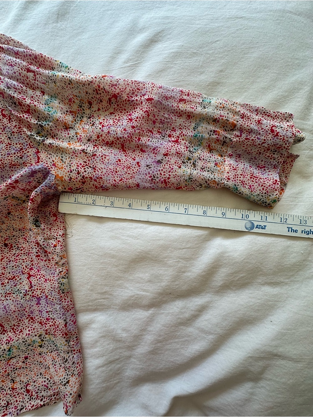 Johnny Was Silk Spring Ruffled Top, Medium - Picture 10 of 12